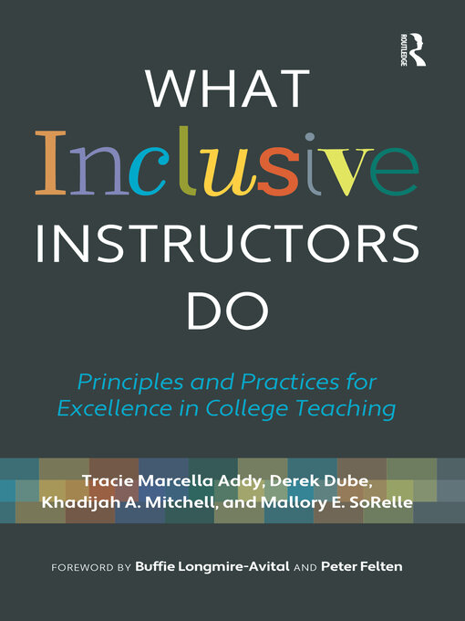 Title details for What Inclusive Instructors Do by Tracie Marcella Addy - Available